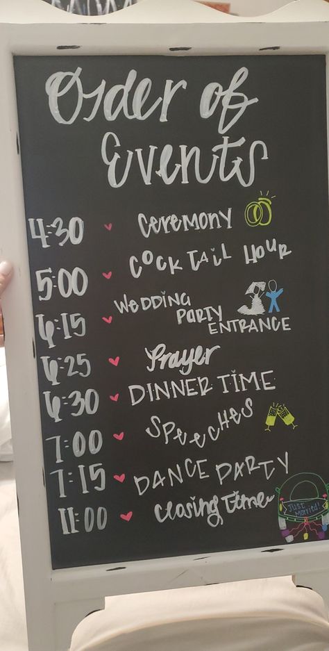 Sweet 16 Party Order Of Events, Sweet 16 Order Of Events, Order Of Events, Party Entrance, Sweet 16 Party, Chalkboard Wedding, Sweet 16 Parties, Dance Party, 16th Birthday