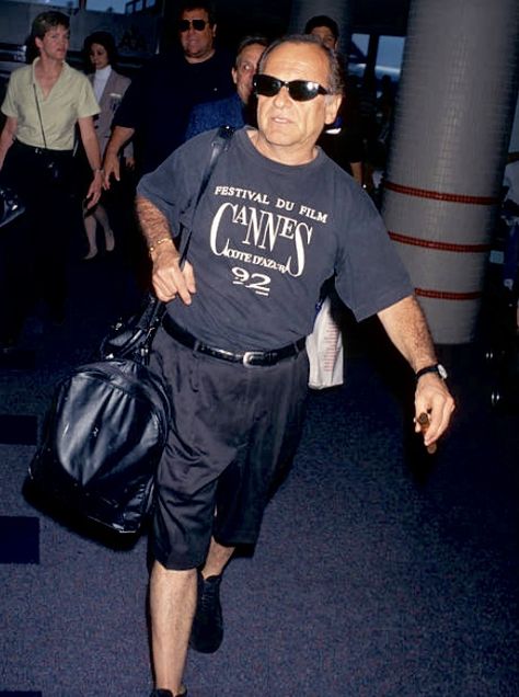 Legendary Actor Joe Pesci sighted at the Los Angeles International Airport, California. Photo by [Ron Galella]❤️ Joe Pesci, Cannes Festival, Wise Guys, 90s Shirts, Sonam Kapoor, Margot Robbie, Grace Kelly, Leonardo Dicaprio, Airport Style