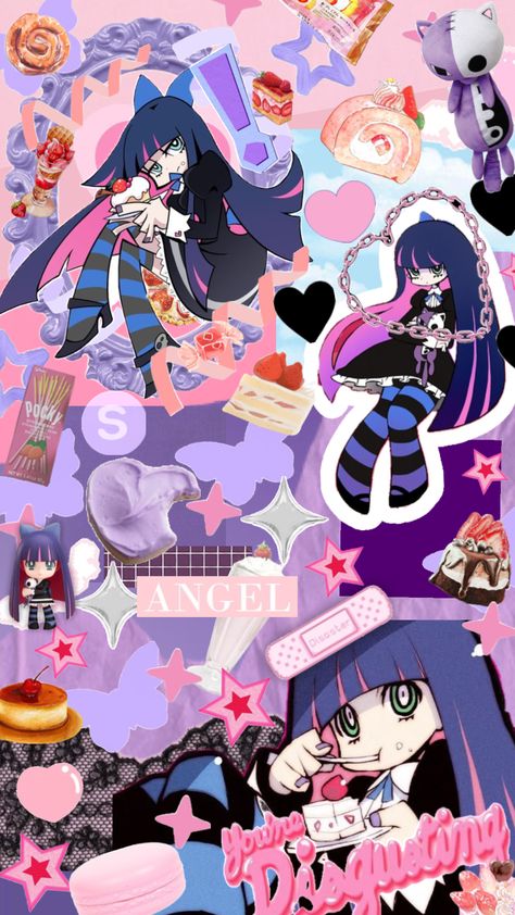 🍰#stockinganarchy #pantyandstocking #cute #anime #animatedshuffle #manga Panty And Stocking Wallpaper Phone, Paswg Wallpaper, Panty And Stocking Anime, Panty And Stocking, Cute Anime, Cute Chibi, I Wallpaper, Pastel Goth, Aesthetic Backgrounds