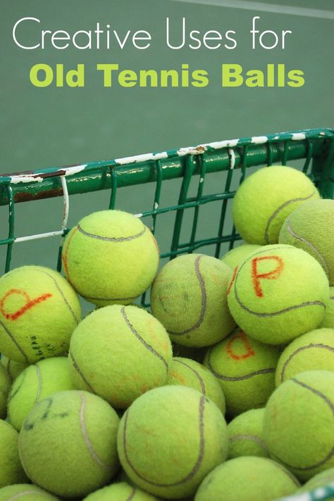 Wondering how to reuse tennis balls when they get old? Here are a few creative uses for old tennis balls that may help you use them again and again! Tennis Ball Crafts, Tennis Crafts, Thala Dhoni, Tennis Party Decorations, Ball Image, Creative Life Hacks, Candy Grams, Tennis Party, Kids Tennis