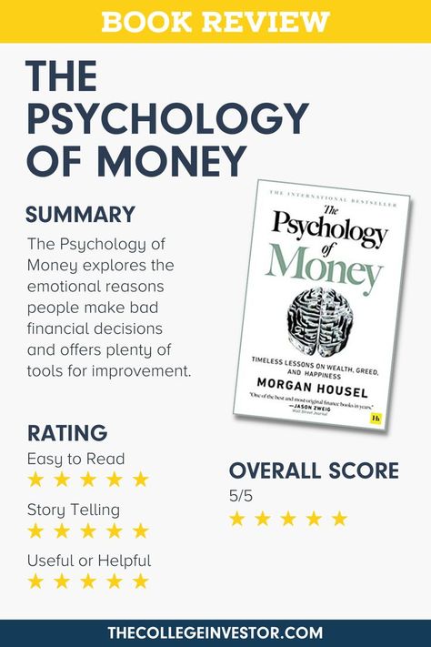 The Phycology Of Money Book, The Psychology Of Money Book, Psychology Of Money Book, Money Psychology, Psychology Of Money, Business Card Books, Morgan Housel, Address Books, Money Book