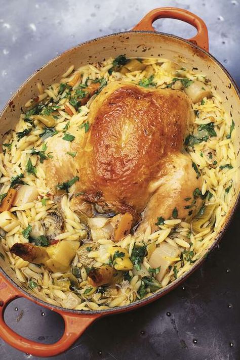 Chicken In A Pot, Nigella Lawson Recipes, Cheesy Chicken Broccoli, Nigella Lawson, Recipe Chicken, Chicken And Rice, Roast Chicken, A Chicken, Poultry Recipes