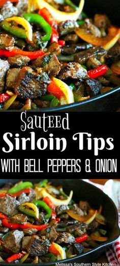 Onion Steak, Sirloin Recipes, Sirloin Tip Steak, Sirloin Steak Recipes, Beef Tip Recipes, Steak Tips, Sirloin Tips, Grilled Steak Recipes, Chicken Steak