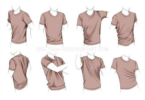 Shirt Reference, Clothing Study, Clothing Drawing, Reference Clothes, Tshirt Drawing, Drawing Study, Clothes Drawing, Clothes Anime, Shirt Drawing