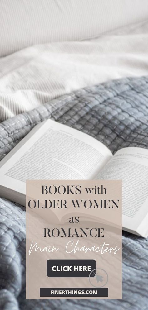 Check out these books with older women as romance main characters. Women of a certain age want to be able to relate to the characters in their books too! These books offer characters your own age with relatable life experience, all wrapped up into the love stories we love to read - without all the teenage angst! Shop these seasoned romance, midlife love, and mature romance (whatever you want to call it!) books now. Romance Novels Aesthetic, Hood Books, Adult Romance Novels, High School Love, Female Books, See Movie, Romantic Books, Life Experience, Self Help Books