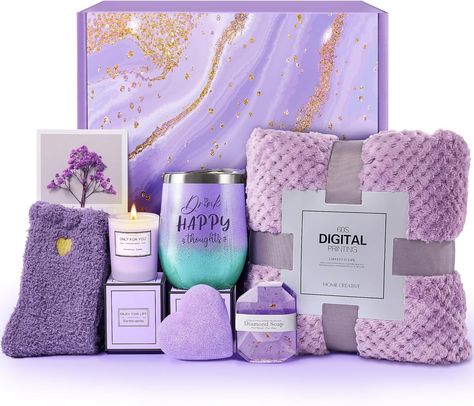 LE CADEAU Birthday Gifts for Women, Get Well Soon Gifts, Relaxing Spa Care Package with Luxury Flannel Blanket - Valentines, Mothers Day, Christmas Gifts for Women, Mom, Wife, Girlfriend, Friends, Sister #afflink Gift Baskets For Women, Spa Gift Basket, Spa Gift Box, Birthday Gift Baskets, Get Well Soon Gifts, Pampering Gifts, Relax Spa, Get Well Soon, Spa Gifts