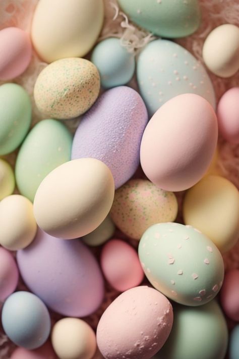 Easter Astethic, Easter Eggs Wallpaper, Easter Gifts Ideas, Easter Collage, Easter Cake Ideas, Easter Wallpapers, Pastel Easter Eggs, Dollar Tree Easter Crafts, Table Decor Easter