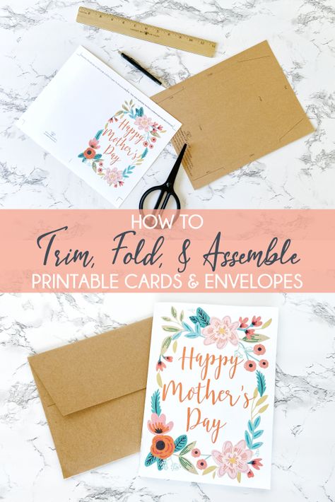 How To Print Cards At Home, Printing Cards At Home, How To Package Cards To Sell, Free Greeting Cards Printables, Diy Greeting Cards Cardmaking, Free Printable Card Templates, Selling Printables, Printable Note Cards, Greeting Card Printable