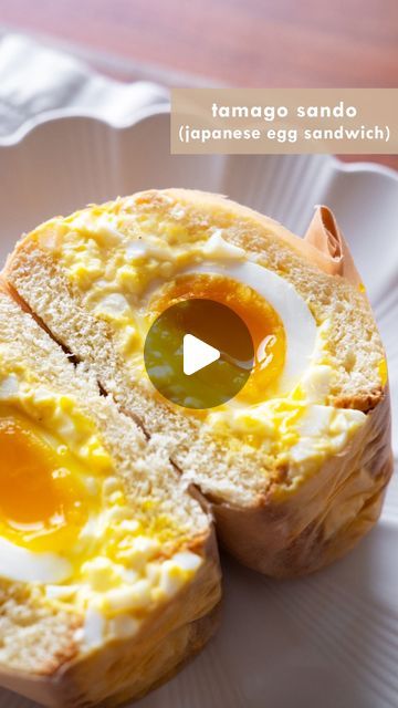 Japanese Egg Sandwich, Tamago Sando, Japanese Egg, Egg Sandwich, Milk Bread, Popular Snacks, Egg Sandwiches, Super Rich, Breakfast Sandwich