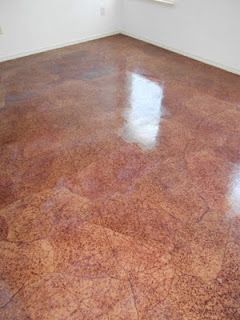 Decoupage Floor, Stained Cement, Cement Stain, Paper Flooring, Unique Flooring, Cement Floor, Bedroom Floor, Basement Flooring, Basement Remodel