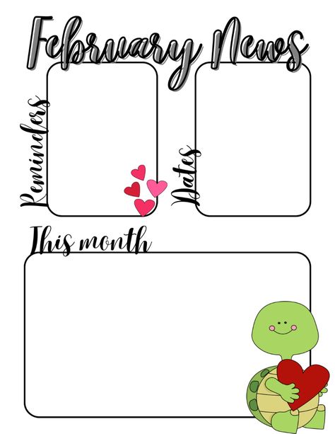 February Newsletter Preschool, Preschool Newsletter Templates Editable, Free Newsletter Templates Editable, Daycare Newsletter, Preschool Graduation Poems, Director Board, Laundry Designs, Classroom Learning Centers, Teacher Newsletter Template