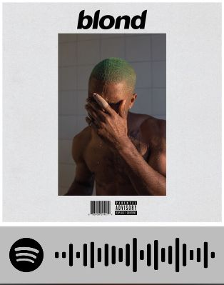 Spotify Code, Frank Ocean, Spotify Song, Ivy, Sound, Blonde, Songs