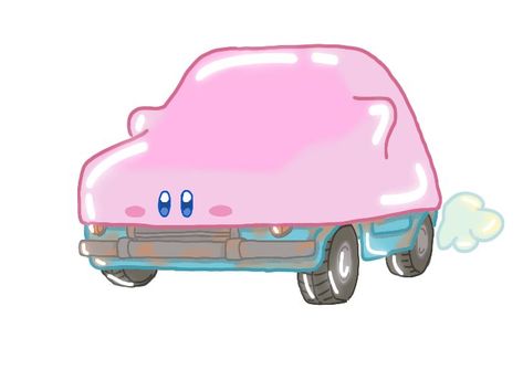 Kirby Car, Cute Animal Drawings Kawaii, Car Drawings, Cute Animal Drawings, Kirby, Cute Icons, Animal Drawings, Sailor Moon, Art Inspo