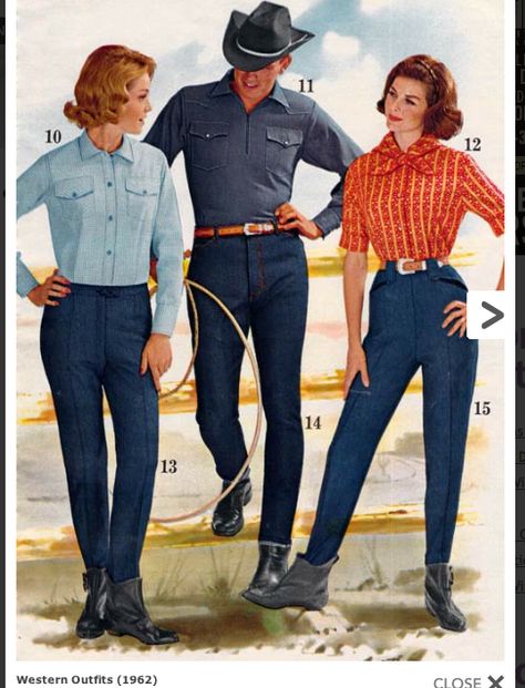 blouses 1962 Mens Fashion, 1960s Western Fashion, 60s Western Fashion, 1962 Fashion, 1960s Pants, 60s Fashion Trends, 1960s Fashion Women, Fashion Ads, Early 60s