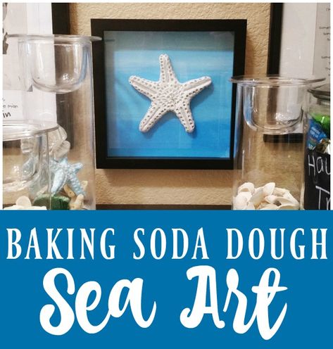 Quick and easy baking soda dough recipe. How to make baking soda dough sea art and starfish tutorial. Great craft with the kids! Baking Soda Dough, Cornstarch Clay, Vbs Shipwrecked, Baking Soda Clay, Shipwrecked Vbs, Beach Crafts For Kids, Turtle Theme, Baking Soda Benefits, Ocean Unit