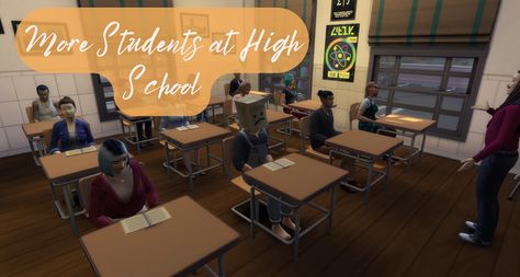 More Students At High School&Second Cafeteria Vendor | Ksuihuh's Corner på Patreon Go To School Mod Sims 4, Sims 4 High School, High School Uniform, Career Day, Sims 4 Game Mods, Sims 4 Expansions, How To Study, Sims 4 Gameplay, Sims Games