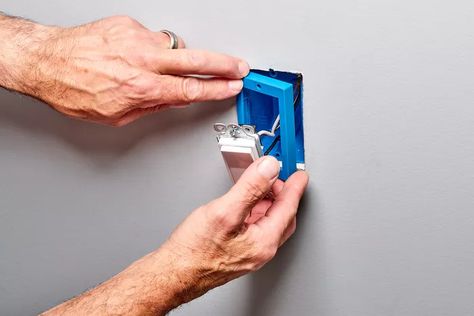 How to Use an Electrical Box Extender Be Dangerous, Wall Plug, Fix It, The Wall, Usb Flash Drive, How To Use, Dining Room, Electricity, Tools