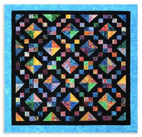 Jewel Box Pattern – Jordan Fabrics Jewel Box Quilt, Amish Quilt Patterns, Jordan Fabrics, Charm Pack Quilt Patterns, Free Quilt Tutorials, Box Video, Charm Squares, Stained Glass Quilt, Nancy Zieman