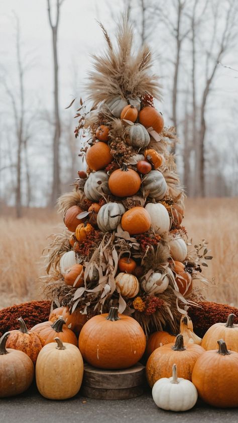 Transform your home with these stunning fall Thanksgiving decor DIY ideas Discover stylish table candle centerpieces Hobby Lobby finds front porch living room outdoor farmhouse kitchen porch modern decor and more Thanksgiving Front Porch Decor Ideas, Thanksgiving Decorations Outdoor Porches, Outdoor Fall Tablescapes, Thanksgiving Porch Ideas, Thanksgiving Outdoor Decor, Table Candle Centerpieces, Thanksgiving Front Porch Decor, Thanksgiving Porch Decorations, Thanksgiving Outdoor Decorations