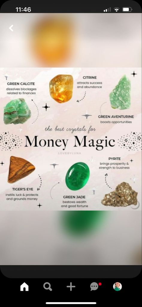 Money Crystals Witchcraft, Crystals For Luck And Abundance, Crystals For Abundance Wealth, Crystals For Success And Prosperity, Crystals For Financial Abundance, Money Attracting Crystals, Spells For Money Wealth Good Luck, Crystals That Attract Money, Crystals To Attract Money