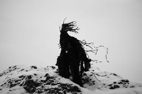 Nightmarish figures made from old VHS tapes wander in frozen Iceland “V” HS Project by Philip Ob Rey – Inhabitat - Green Design, Innovation, Architecture, Green Building Scp 169, Recycle Sculpture, Dark Creatures, Upcycled Art, Juxtapoz Magazine, Vhs Tapes, Recycled Art, Photography Projects, Green Building