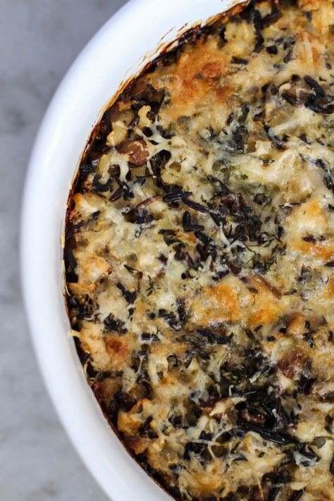 wild rice casserole - Girl on the Range Wild Rice Recipes Side Dishes, Creamy Wild Rice, Rice Recipes Side, Heidi Swanson, Kitchen Ipad, Wild Rice Recipes, Wild Rice Casserole, Cooking Wild Rice, Rice Casserole Recipes