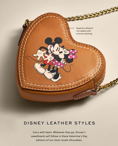 Fossil x Disney Special-Edition Valentine’s Day Collection  - Jewelry - Disney Handbags Macy's, Crossbody Bag Disney, Disney Minnie Mouse Bag, Disney Makeup Bag, Multicolor Disney Mickey Mouse Bag, Disney Wallets Loungefly, What To Wear To Disney, Funny Bags, Disney Handbags