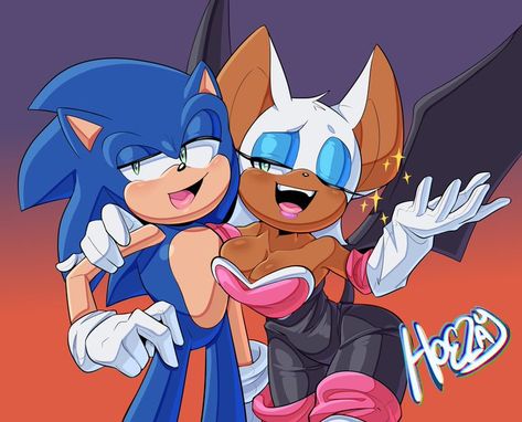 Sonic And Friends, Knuckles The Echidna, Hedgehog Movie, Rouge The Bat, Sonic Funny, Sonic Fan Characters, Sonic Franchise, Blue Hedgehog, Hedgehog Art