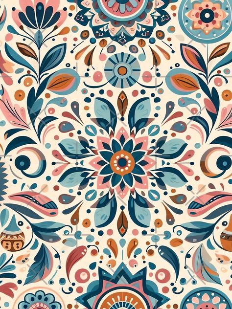 Folk Art Coloring Pages, Scandi Lifestyle, Art Coloring Pages, Folk Art Floral, Scandinavian Pattern, Scandinavian Folk Art, Garnet Hill, Arte Popular, Style Guide