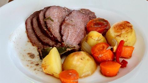 Top Sirloin Roast Recipe | Allrecipes Baked Beef Roast, Top Sirloin Roast Recipe, Top Sirloin Roast, Roast With Potatoes And Carrots, Sirloin Roast Recipes, Roasting Potatoes, Roasted Potatoes And Carrots, Sirloin Roast, Top Sirloin