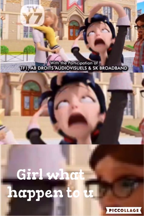 And here we see marinette open her mouth more then what's possible Miraculous Ladybug Merchandise, Miraculous Ladybug Memes Hilarious, Memes Funny Hilarious, Miraculous Memes, Miraculous Ladybug Memes, Miraculous Ladybug Fanfiction, Marinette And Adrien, When Things Go Wrong, Memes Hilarious