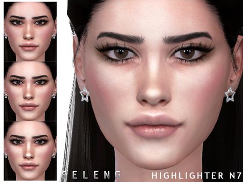 Sims 4 Skintones, Skin Highlighter, Sims 4 Hair Male, Mod Hair, Makeup Cc, High Fashion Makeup, Sims 4 Cc Makeup, Sims Community, Sims 4 Game