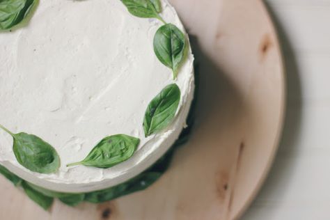 The Vanilla Bean Blog | chocolate cake with basil buttercream Basil Buttercream, Basil Cake, Vanilla Bean Blog, Perfect Chocolate Cake, Pastry School, Summer Baking, Dark Chocolate Cakes, Chocolate Layer Cake, Delicious Cake Recipes