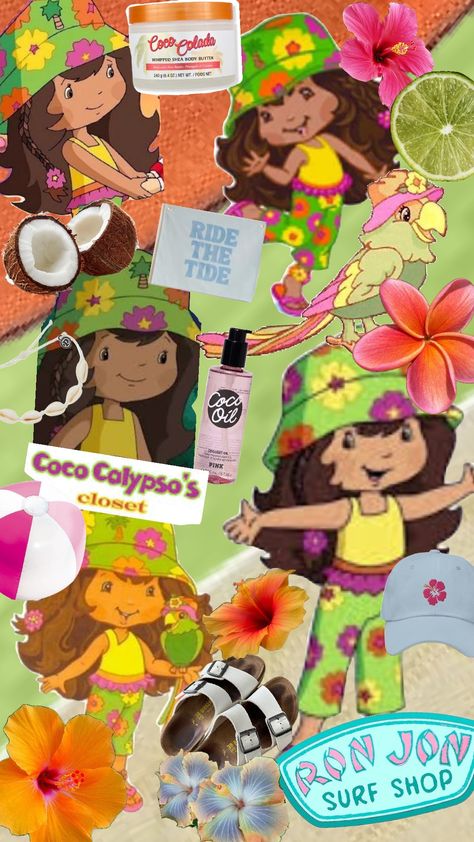 coco calypso Strawberry Shortcake Coco Calypso, Coco Calypso Strawberry Shortcake, Coco Calypso, Calypso Aesthetic, Aestethic Background, Shortcake Aesthetic, Costal Granddaughter, Strawberry Shortcake Cartoon, Strawberry Shortcake Characters