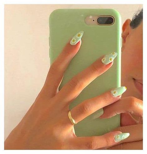 20+ Ideas For Stunning Spring Acrylic Nails | Ultra Beauty, Spring Acrylic Nails, Spring Nail Trends, Extension Designs, Almond Shape Nails, Her Nails, Cute Summer Nails, Nail Patterns, Popular Nails