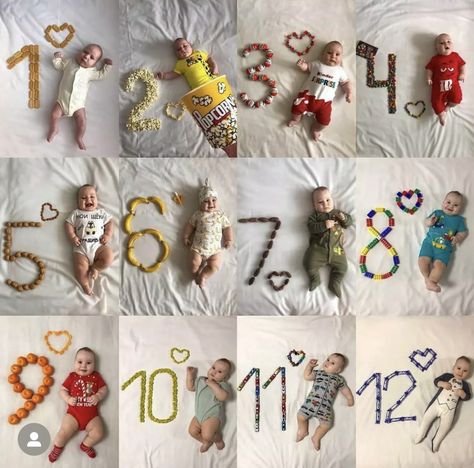 Diy 7 Month Photoshoot, Baby Milestones Pictures, One Month Baby, Monthly Baby Pictures, Baby Art Projects, Monthly Baby Photos, Milestone Pictures, Newborn Baby Photoshoot, Baby Facts