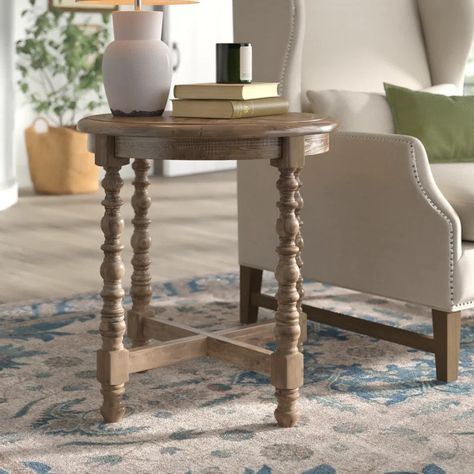 Birch Lane™ Jacob Solid Wood End Table | Wayfair Wood End Table, Wooden Side Table, Living Room End Tables, Wood End Tables, Side And End Tables, Salvaged Wood, Kitchen Mirror, Livingroom Layout, Fir Wood