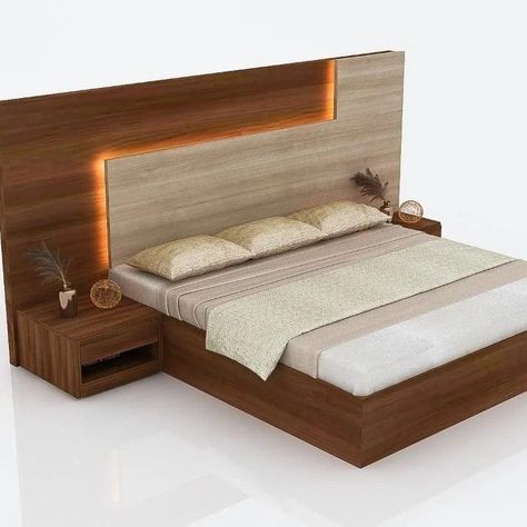 Bed Headboard Design Wooden, Mdf Bed Design, Back Bed Design, Modern Bed Frame Design, Latest Wooden Bed Designs, बेडरूम डिजाइन, Simple Bed Designs, Bed Back Design, Wooden Wardrobe Design