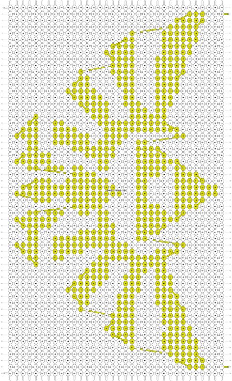 Alpha pattern #4014 | BraceletBook Zelda Triforce, Zelda Skyward, Friendship Bracelets Designs, Brother Birthday, Alpha Pattern, Alpha Patterns, Friendship Bracelet Patterns, Bracelet Patterns, Friendship Bracelet