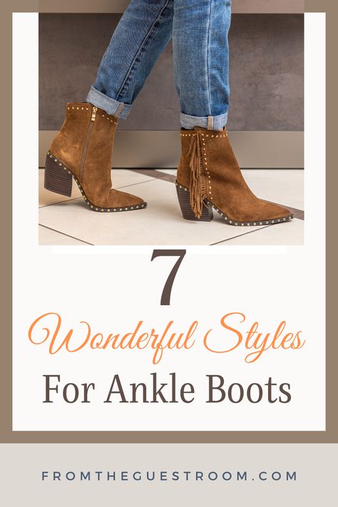 a girl is wearing suede ankle boots with fringes and cuffed jeans Cowboy Ankle Boots Outfit, Ankle Cowboy Boots Outfit, Short Cowboy Boots Outfit, Red Cowboy Boots Outfit, Cowboy Boots Women Outfits, Black Cowboy Boots Outfit, Jeans Boots Outfit, Western Boots Outfit, Knee High Cowboy Boots