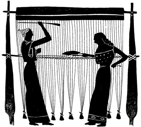 Medieval Artwork, Inkle Weaving, Computer History, Greek Gods And Goddesses, Book Writing Inspiration, Free Books Online, Woman Weaving, Greek Art, Weaving Art