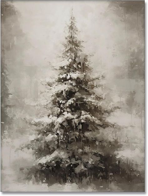 Amazon.com: WAYUWGAN Vintage Christmas Canvas Wall Art Pine Tree Botanical Wall Art Prints Poster Winter Scene Forest Landscape Snow Painting Pictures Farmhouse Aesthetics Decor 12x16in Unframed: Posters & Prints Winter Scenes Wonderland, Winter Scene Paintings, Snow Painting, Pine Tree Painting, Landscape Snow, Pine Tree Art, Winter Landscape Painting, Christmas Forest, Painting Pictures