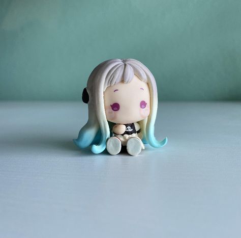 Clay Anime Figures Diy, Anime Sculpture Clay, Cute Clay Dolls, Clay Anime Ideas, Chibi Clay Figures, Clay Anime Figures, Anime Clay Figures, Anime Clay Art, Anime Clay Ideas