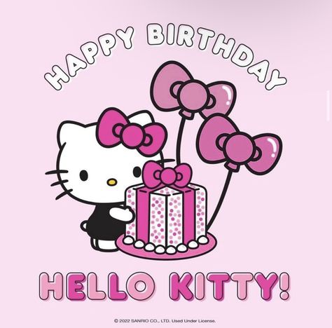 Happy Birthday Hello Kitty, Hello Kitty Happy Birthday, Hello Kitty Happy, Birthday Hello Kitty, Hello Sanrio, Hello Kitty Birthday, Kawaii Wallpaper, Hello Kitty Wallpaper, Sanrio Characters