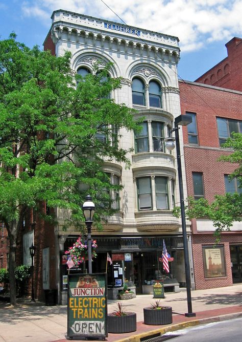 Fluhrer Building, terra cotta in York, Pennsylvania Sled Dogs, York Pennsylvania, York County, Study Architecture, Interesting Buildings, York Pa, Dog Sledding, Sled, Historic Buildings