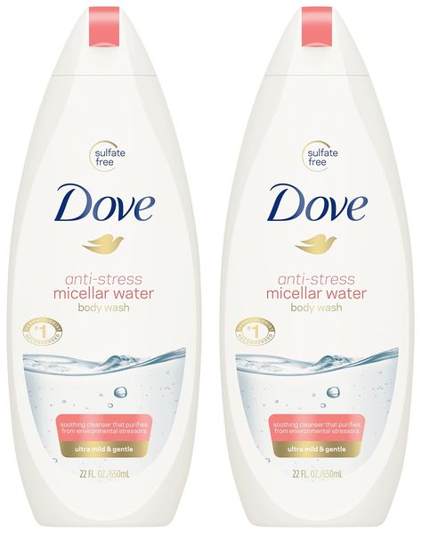 PRICES MAY VARY. Title: Dove Body Wash - Anti-Stress Micellar Water - Ultra Mild & Gentle - Sulfate Free - Net Wt. 22 FL OZ (650 mL) Per Bottle - Pack of 2 Bottles. Product Type: Products > Skin Care > Body > Cleansers > Body Washes Sulfate Free Body Wash, Dove Body Wash, Girl With Green Eyes, Bath N Body Works, Body Washes, Body Moisturizers, Micellar Water, Body Cleanser, Moisturizing Body Wash