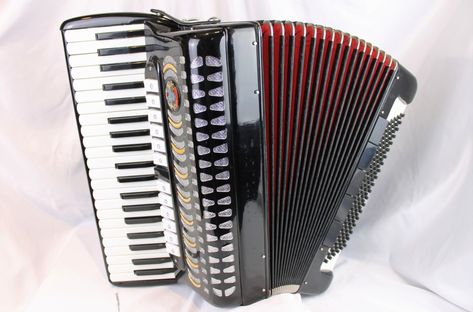 NEW Black Castiglione Piano Accordion LMMH 41 120 Piano Accordion, Cream Puff, Musical Instruments, New Black, Bass, Piano, Music Instruments, Key, Cream