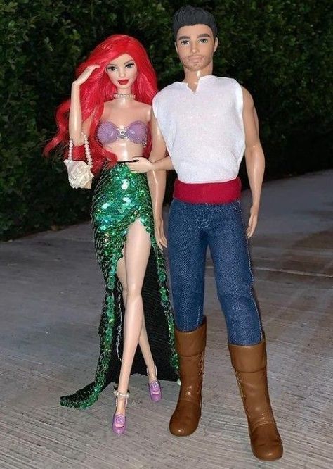 Barbies Dolls 90s, Disney Princess Barbies, Barbie Funny, Mermaid Barbie, Barbie 90s, Barbie Halloween, Barbie Dolls Diy, Barbie Fashionista Dolls, Barbie Family