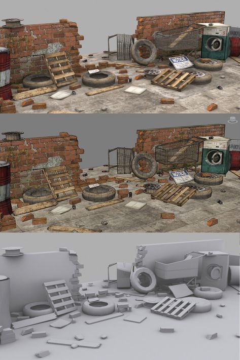 ArtStation - Props, mark wilks Maya Modeling, Game Level Design, Printable Props, Post Apocalyptic Art, Props Concept, Environment Props, 3d Modeling Tutorial, Apocalypse Art, 3d Props