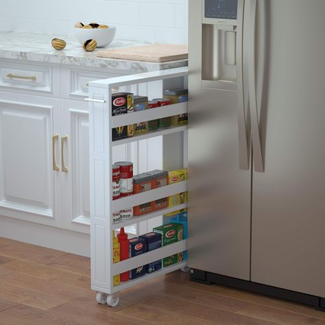 Rolling Pantry, Pull Out Pantry, Space Kitchen, Hardware Resources, Pantry Shelf, Storage Cart, Kitchen Roll, Pantry Cabinet, Storage Hacks